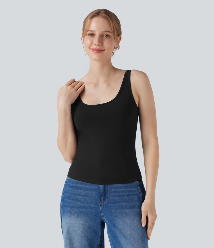 U Neck Casual Tank Top