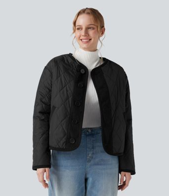 Reversible Long Sleeve Casual Sherpa Jacket with Pockets (Two Looks in One) Reversible Long Sleeve Casual Sherpa Jacket with Pockets (Two Looks in One)