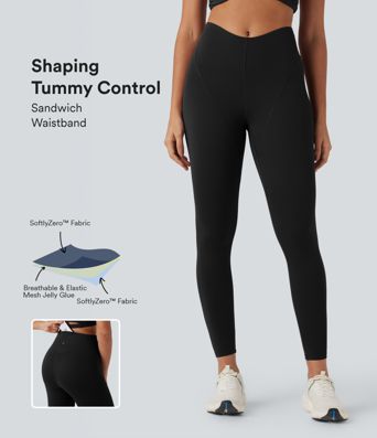 SoftlyZero™ High Waisted Tummy Control Yoga Leggings with Pocket-UPF50+