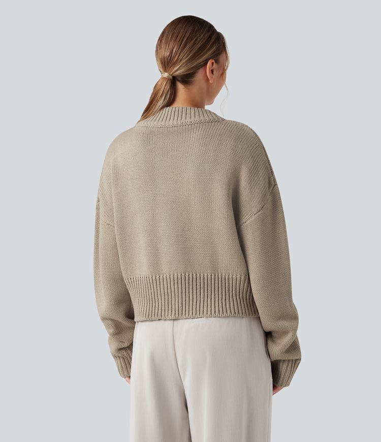 Lässige Bomberjacke mit Reißverschluss und langen Ärmeln