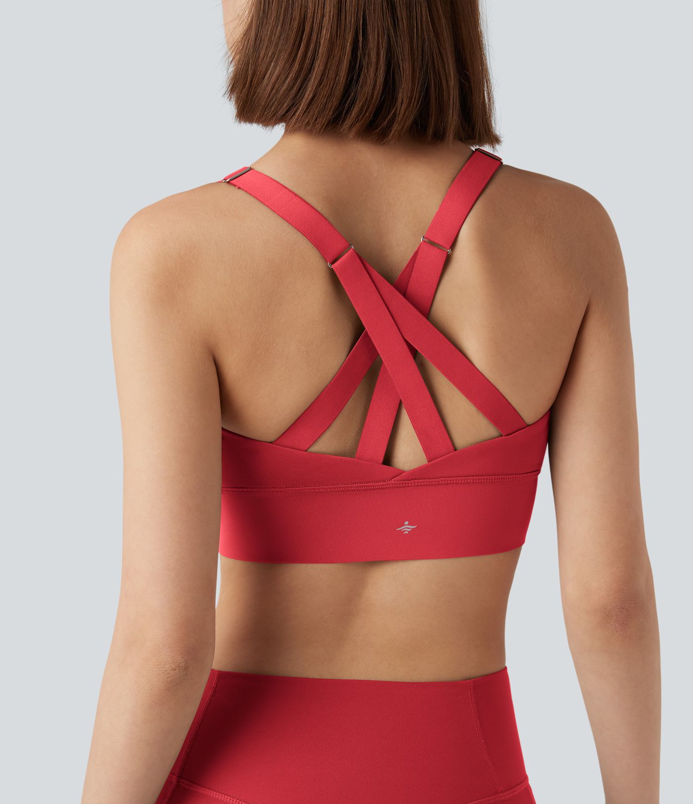 SpeedWave™ Medium Support Push Up Zipper Adjustable Buckle Quick Dry Running Sports Bra