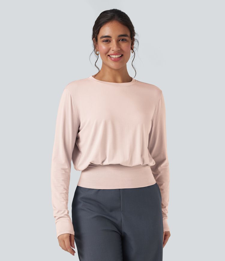 T-shirt de travail col rond manches longues