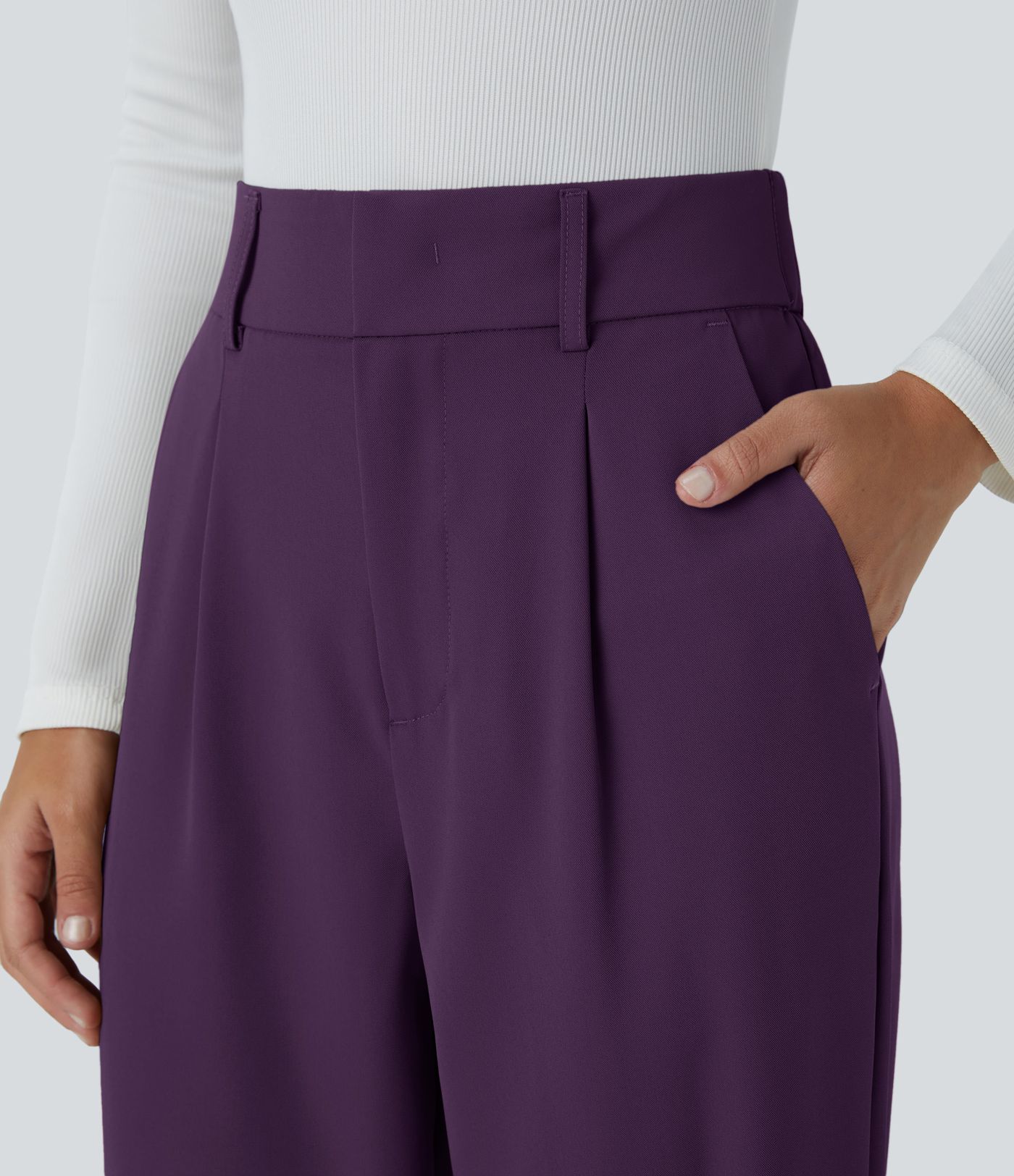 Halara Flex™ High Waisted Pocket Solid Work Tapered Pants