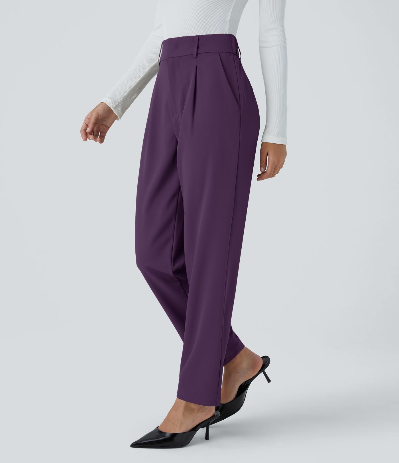 Halara Flex™ High Waisted Pocket Solid Work Tapered Pants