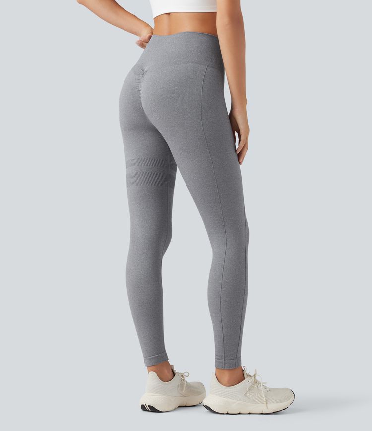 Seamless Flow High Waisted Scrunch Yoga Leggings
