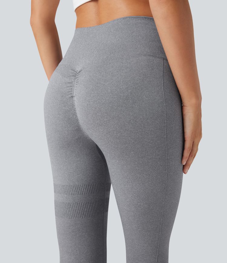 Seamless Flow High Waisted Scrunch Yoga Leggings