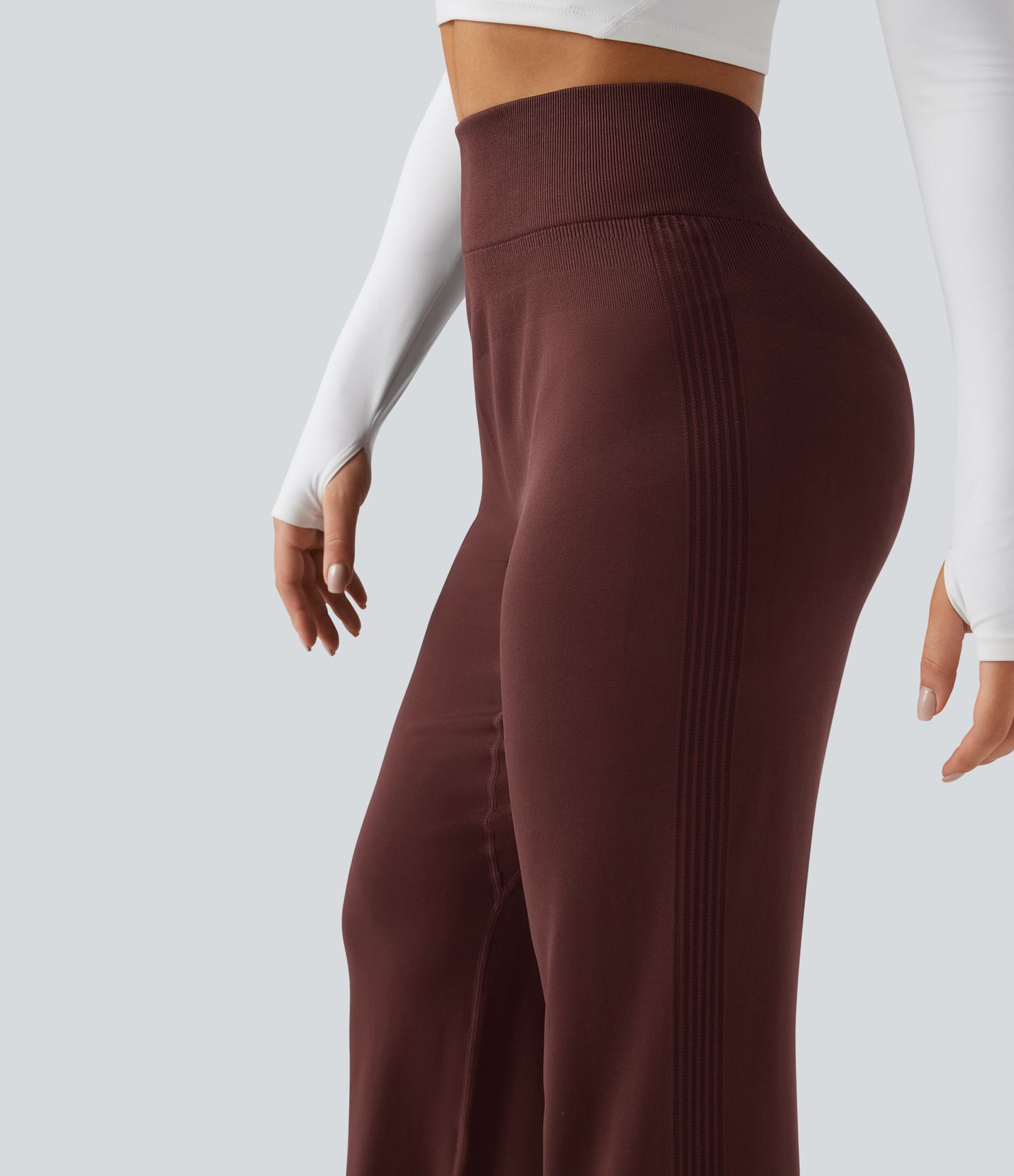 OneForm Seamless Flow High Waisted Straight Leg Yoga Pants