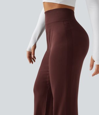 OneForm Seamless Flow High Waisted Straight Leg Yoga Pants