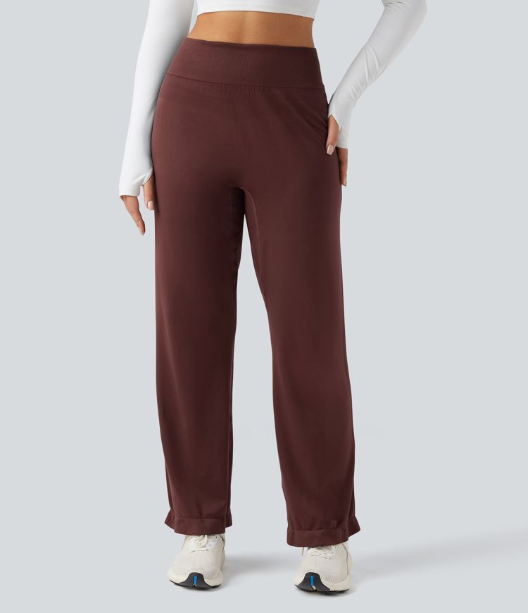 OneForm Seamless Flow High Waisted Straight Leg Yoga Pants