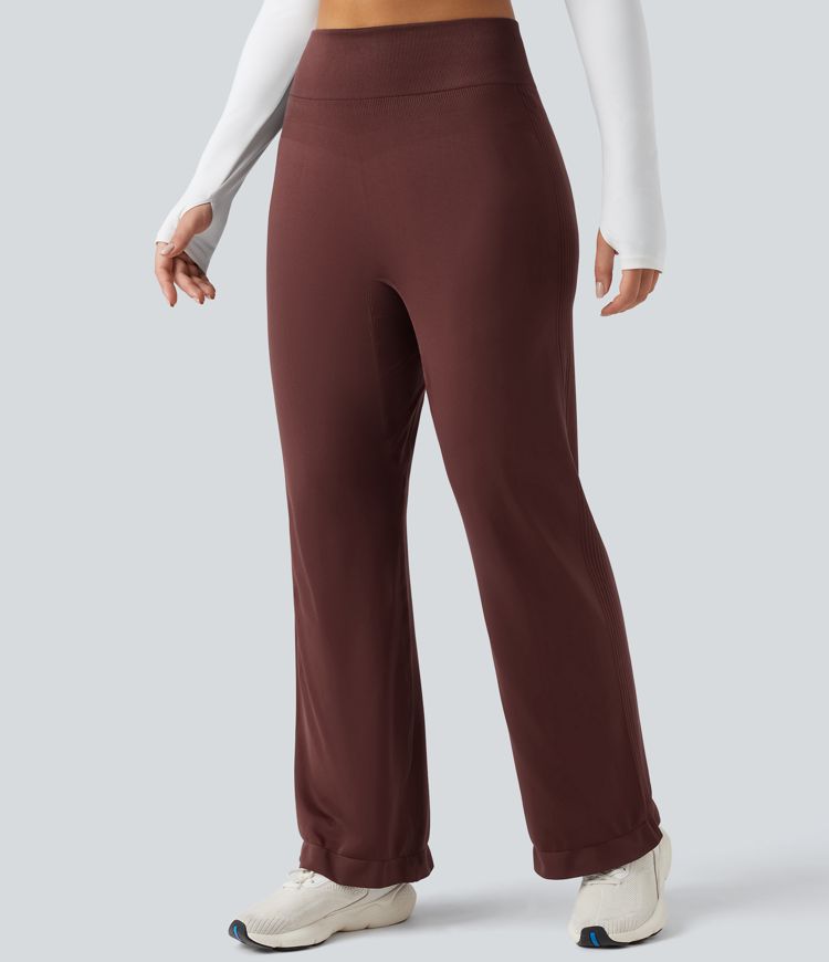 OneForm Seamless Flow High Waisted Straight Leg Yoga Pants