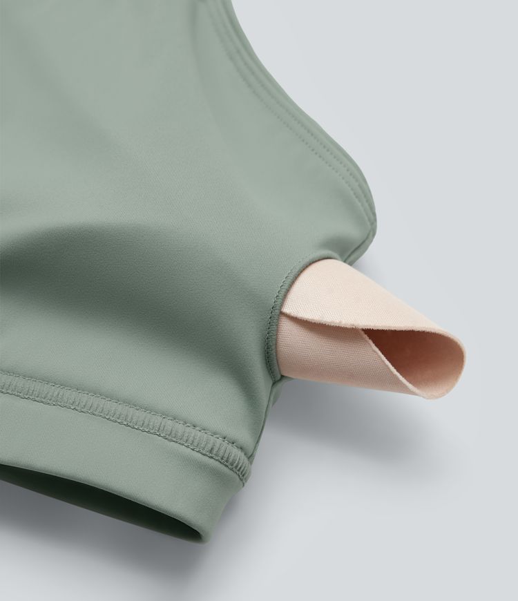 Long Sleeve Crossover Quick Dry Yoga Sports Top