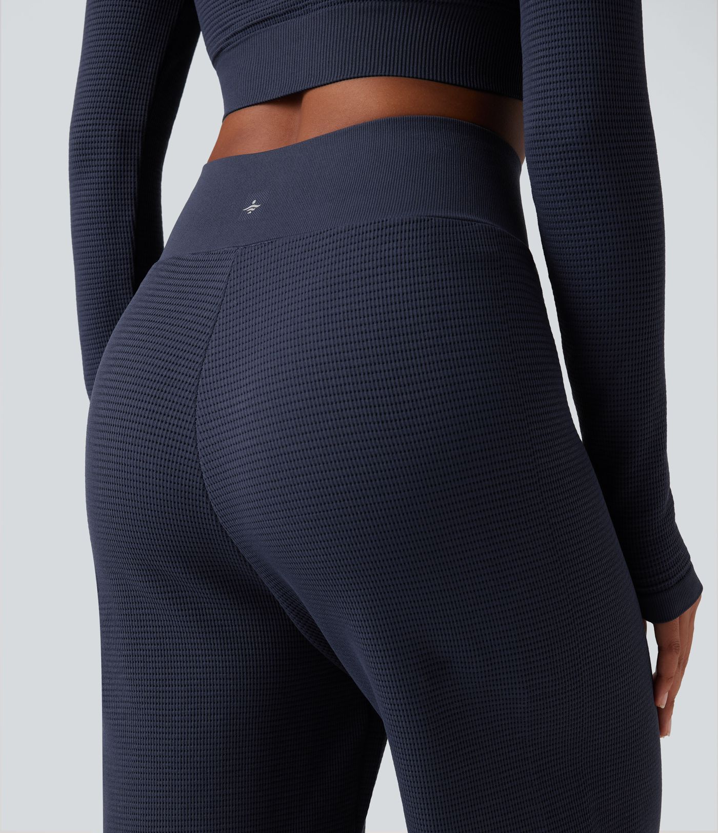 OneForm Seamless Flow Waffle High Waisted Straight Leg Yoga Pants