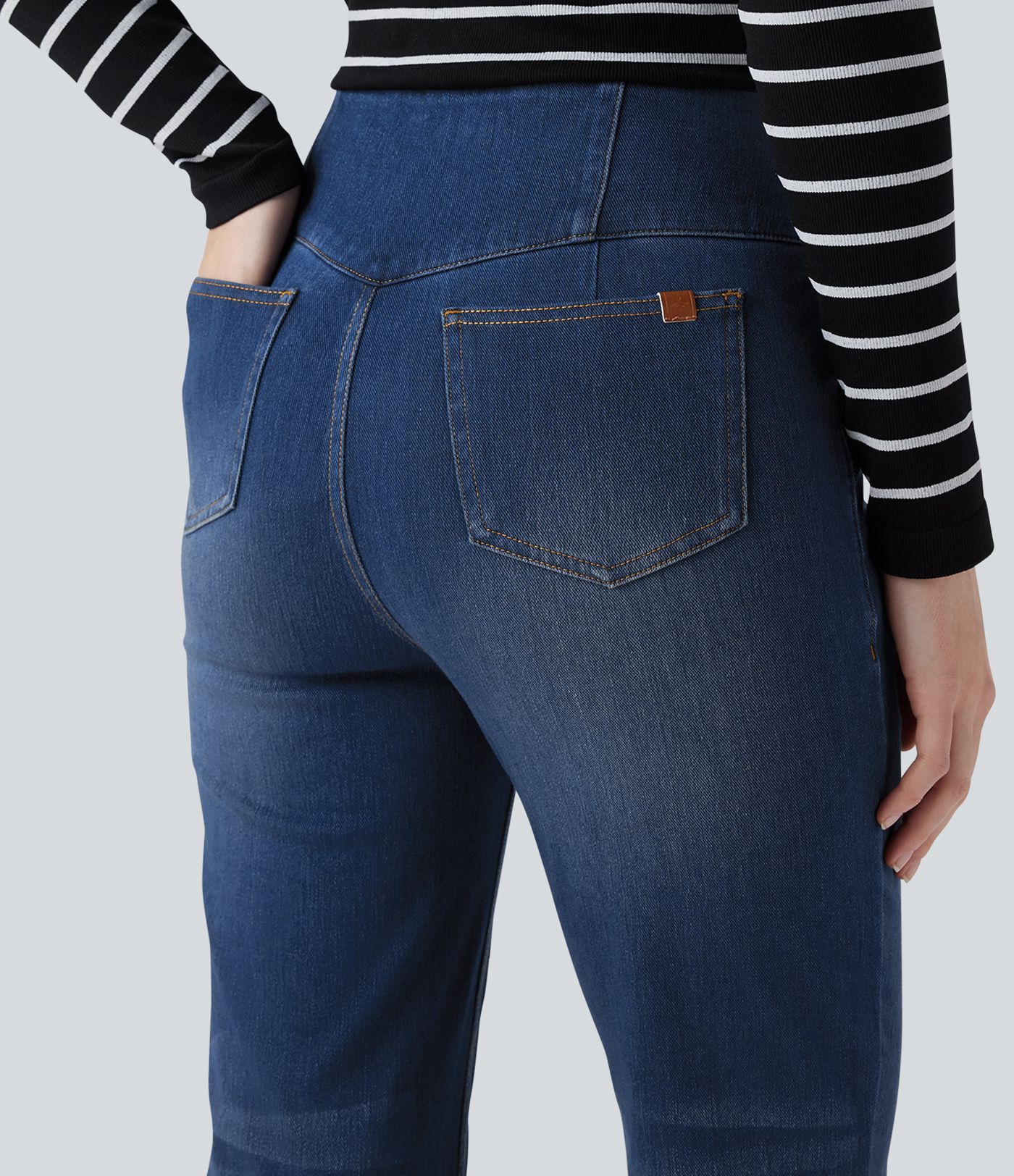 Halara Flex™ High Waisted Bootcut Casual Jeans with Pockets