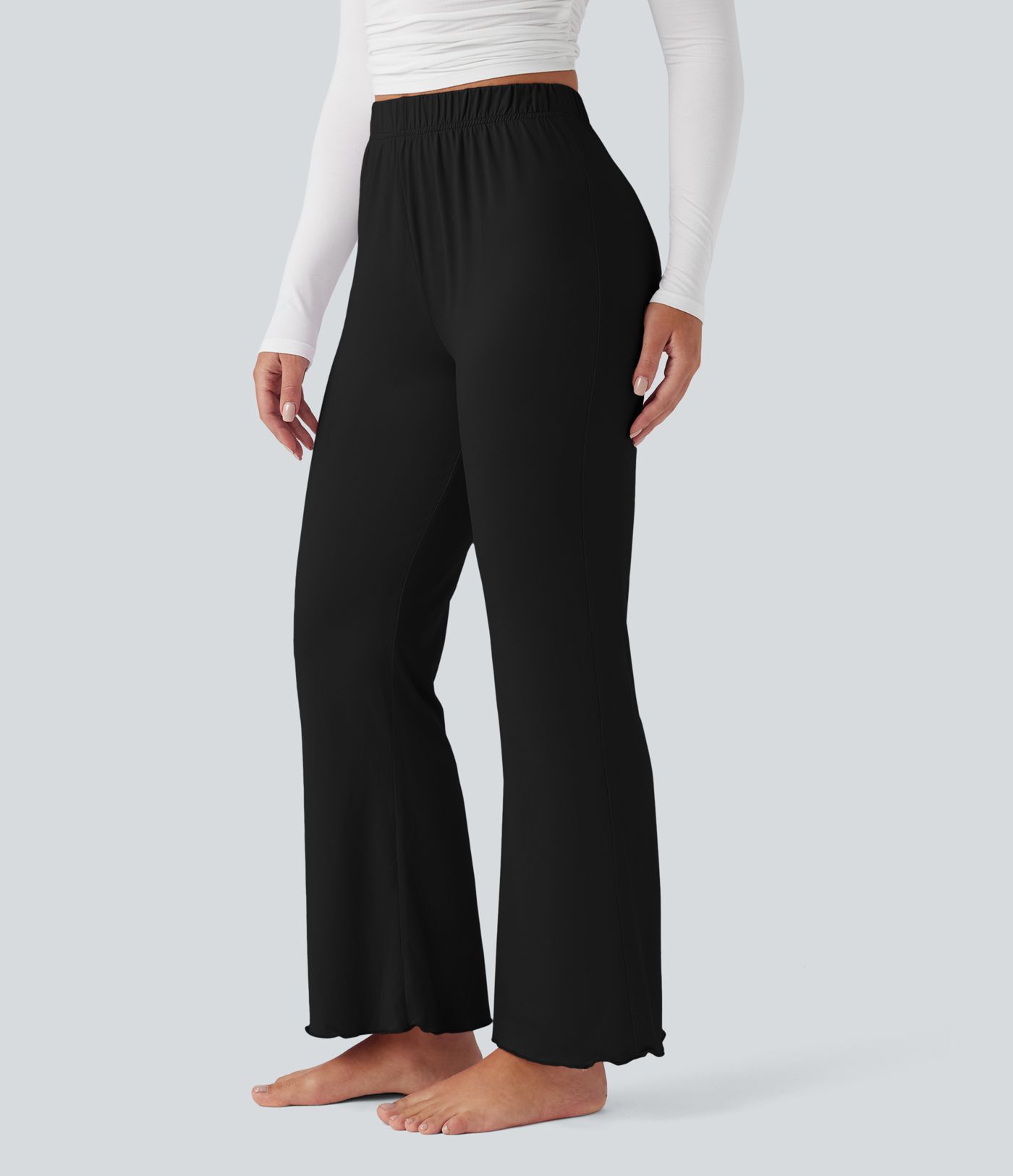Pantalon d'intérieur évasé taille haute