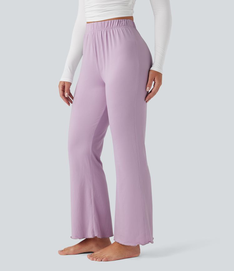 Pantalon d'intérieur évasé taille haute