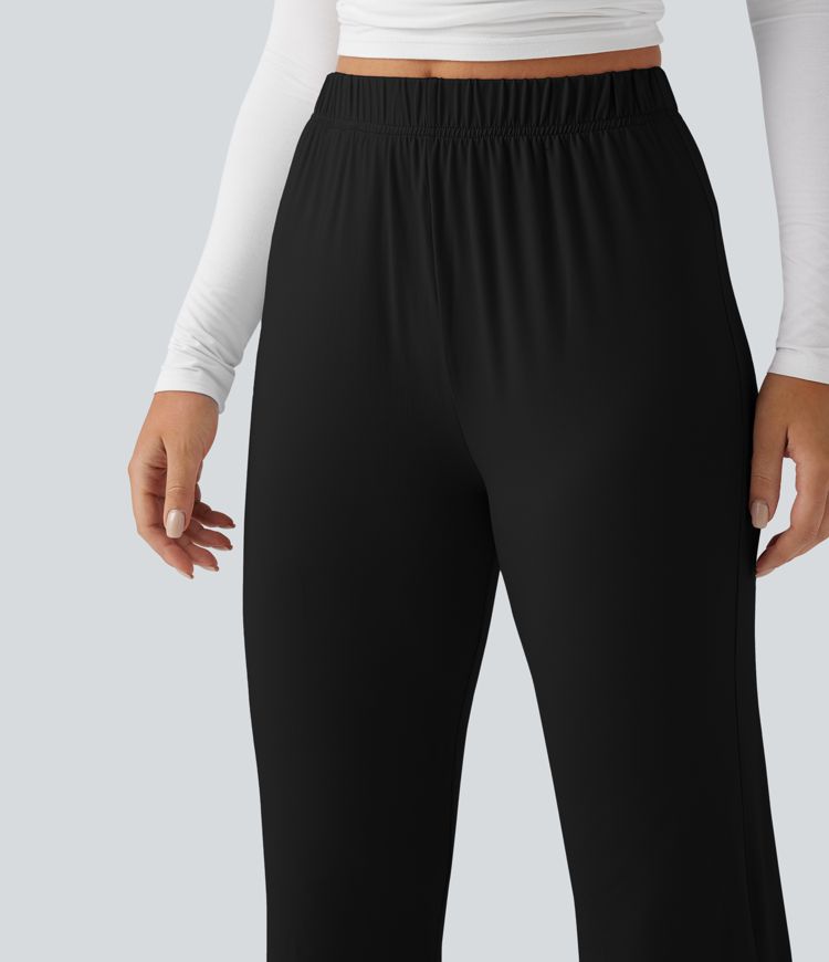 Pantalon d'intérieur évasé taille haute