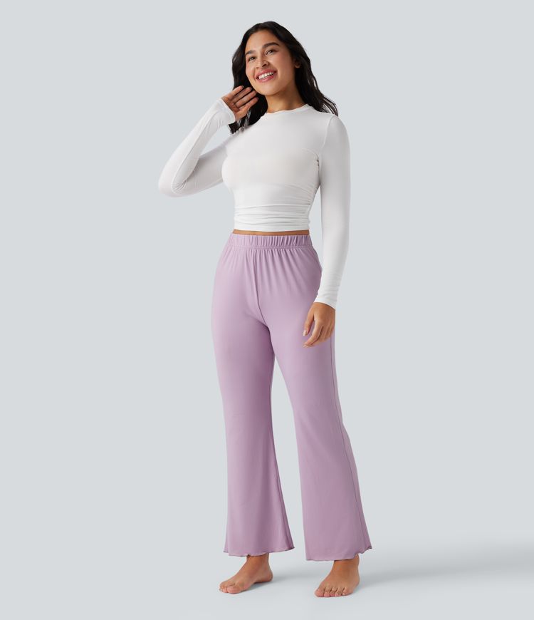 Pantalon d'intérieur évasé taille haute