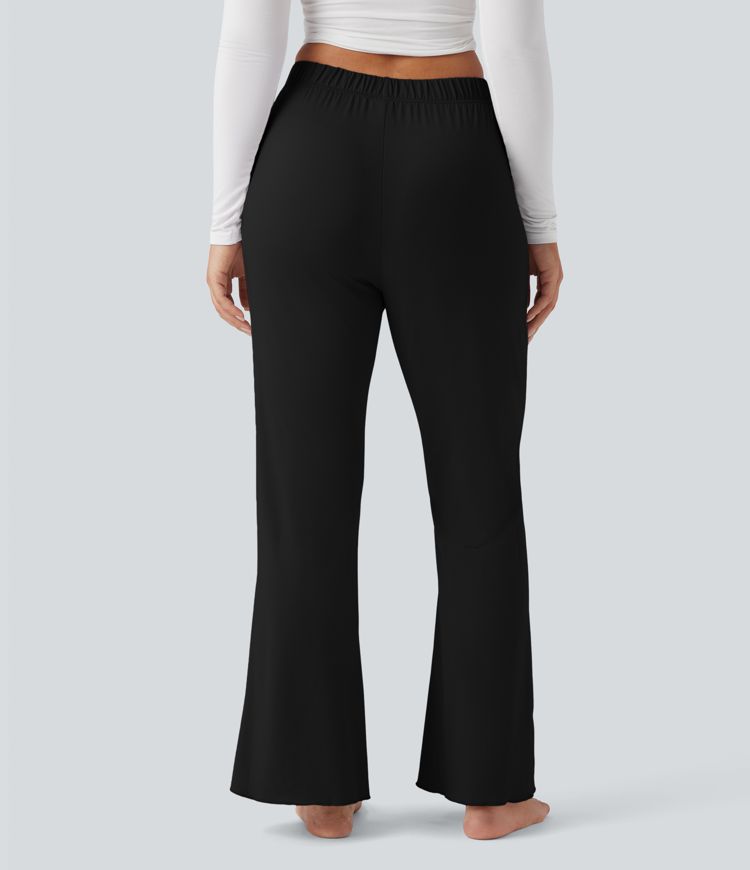 Pantalon d'intérieur évasé taille haute