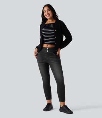 Halara Flex™ Denim Heat High Waisted 7/8 Casual Denim Leggings with Pockets