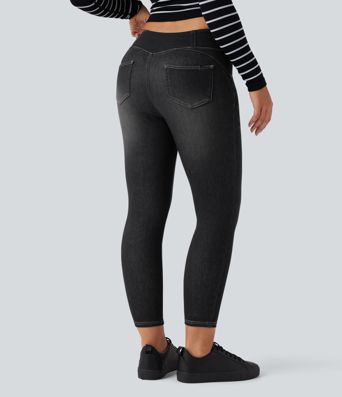 Halara Flex™ Denim Heat High Waisted 7/8 Casual Denim Leggings with Pockets