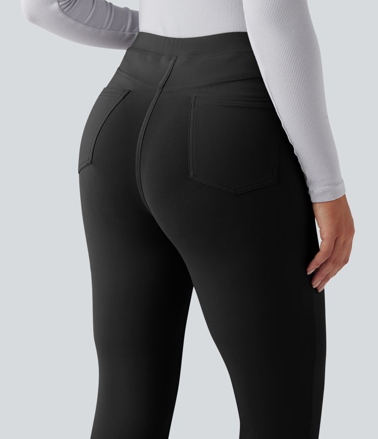 Halara Flex™ DayStretch High Waisted Tummy Control Slim Work Pants with Pockets