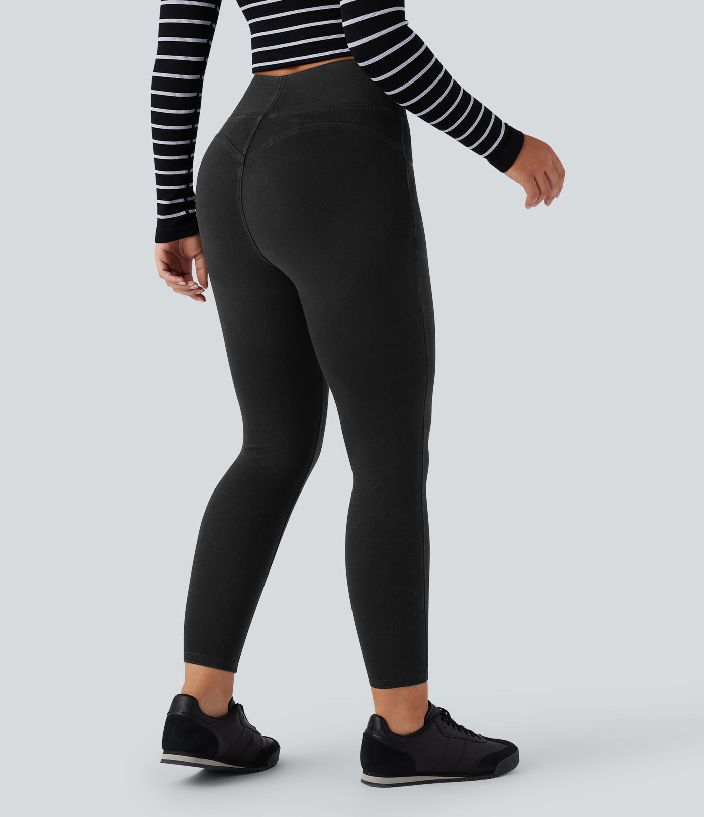 Halara Flex™ High Waisted Tummy Control Butt Lifting Denim Casual Leggings with Pockets