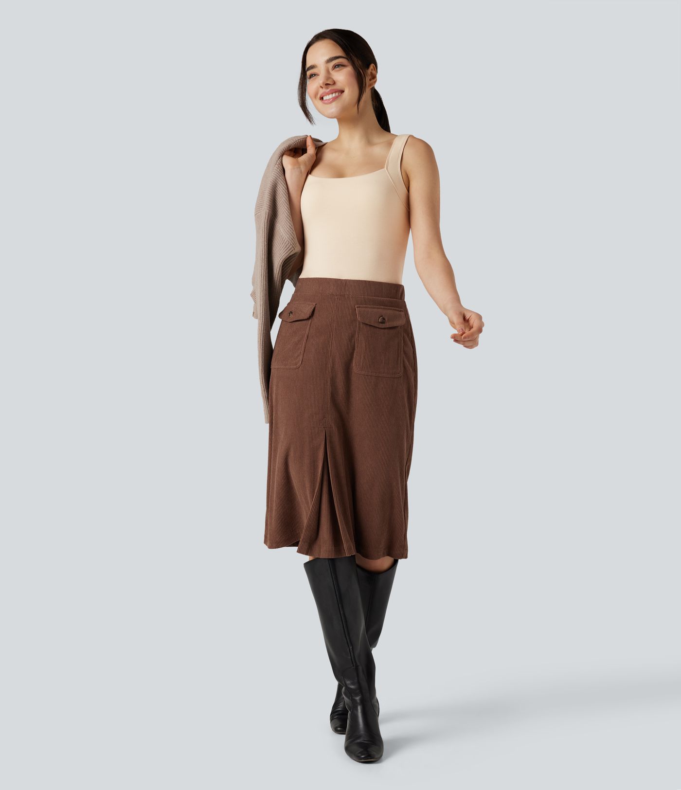 Débardeur chaud décolleté carré