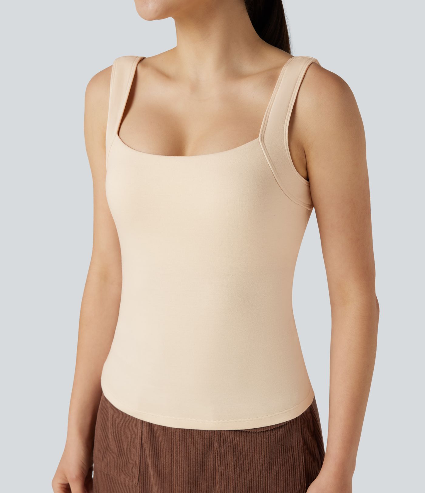 Débardeur chaud décolleté carré