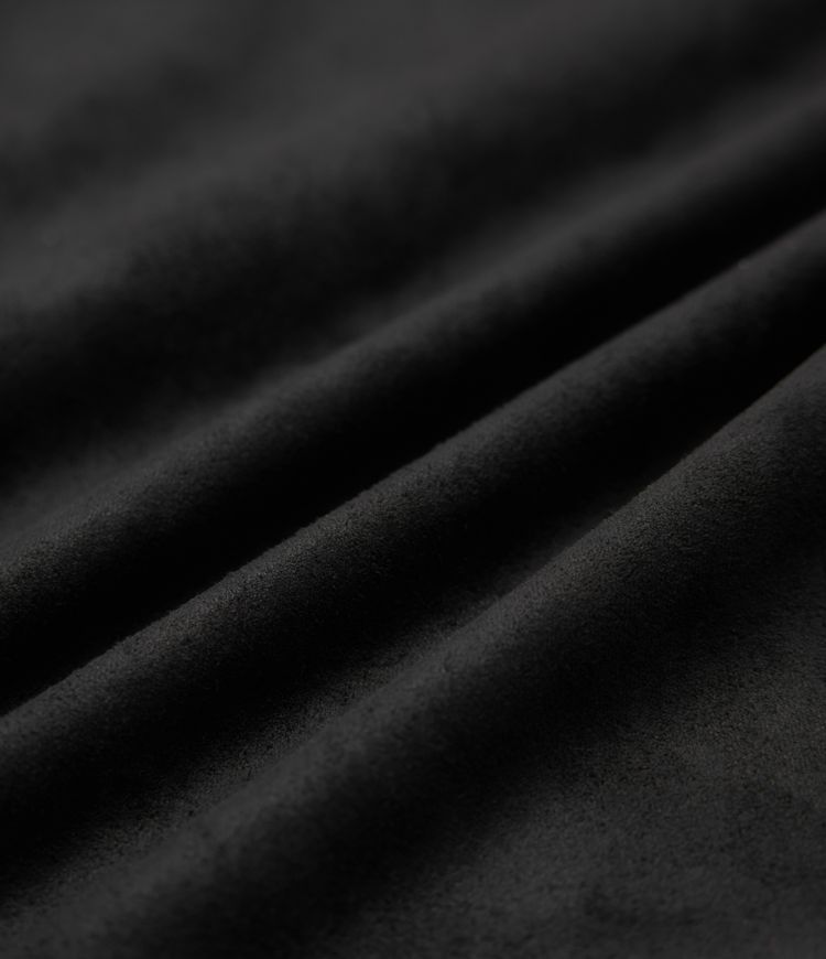 High Waisted Fringe Hem Suede Midi Party Skirt