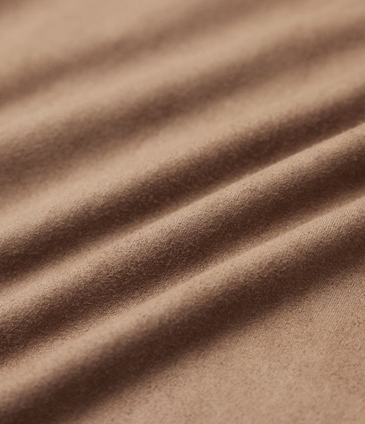 High Waisted Fringe Hem Suede Midi Party Skirt