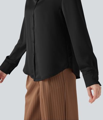 Long Sleeve Satin Work Shirt