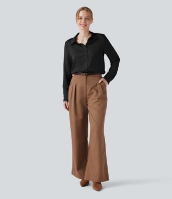 Long Sleeve Satin Work Shirt