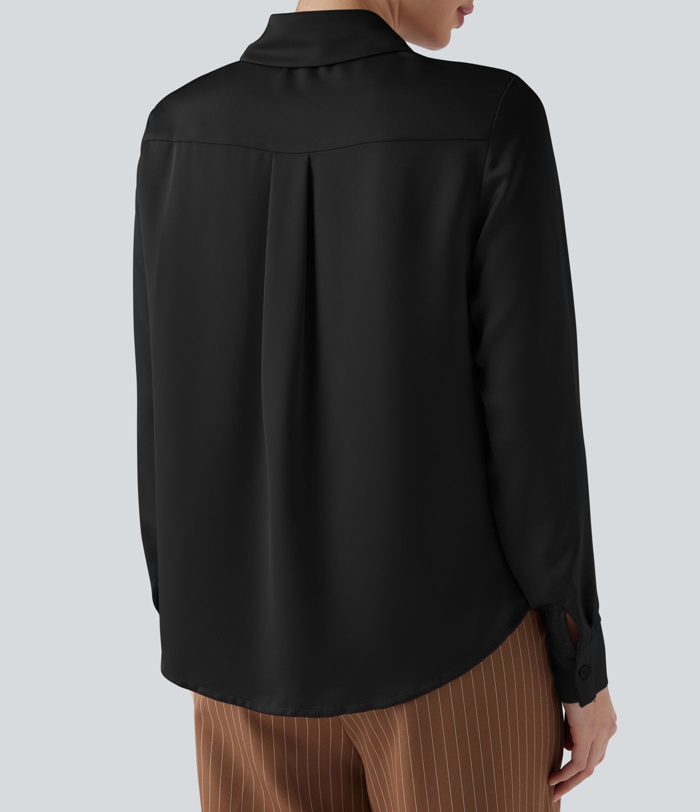 Long Sleeve Satin Work Shirt