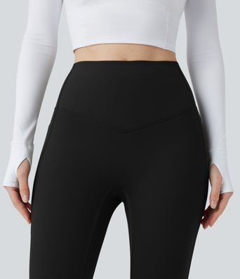 Halara UltraSculpt™ Extra Heat High Waisted Tummy Control Yoga Bootcut Leggings with Pockets