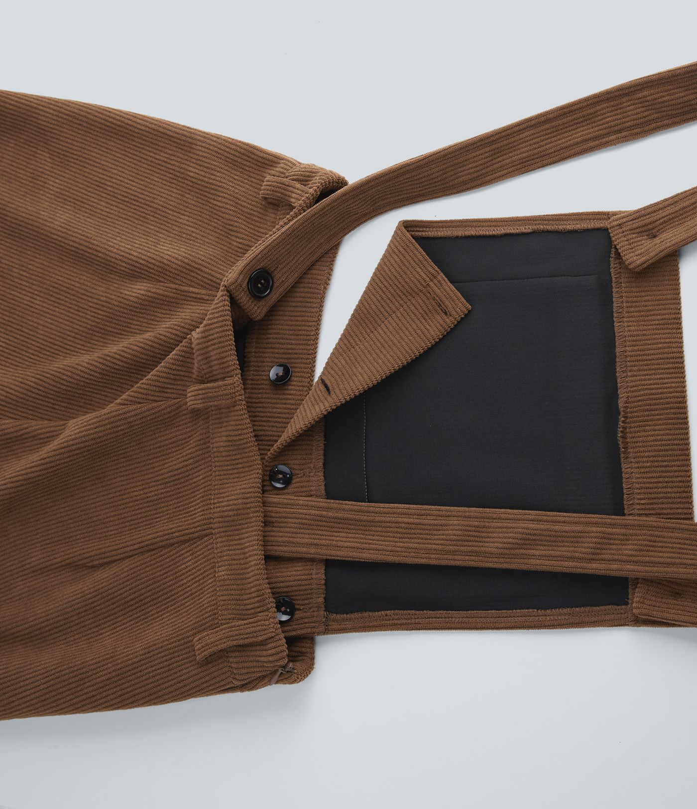 Adjustable Straps Corduroy Casual Detachable Overalls with Pocket