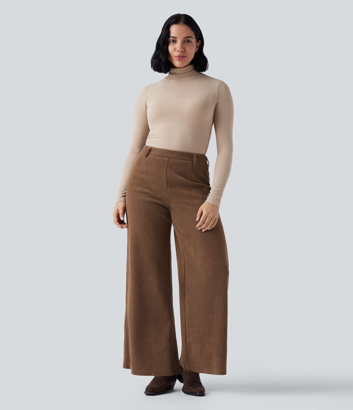 Adjustable Straps Corduroy Casual Detachable Overalls with Pocket