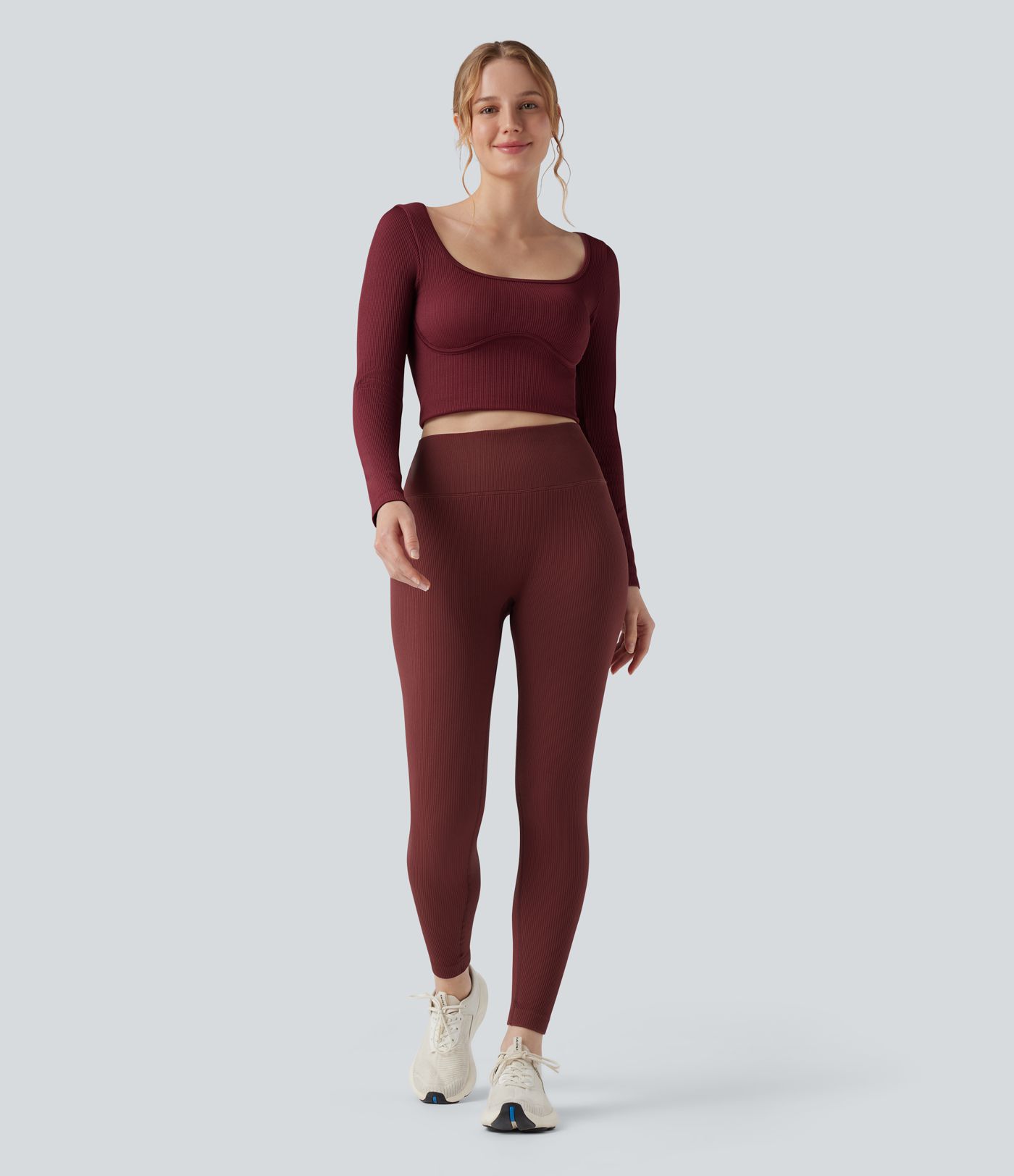Leggings de yoga taille haute sans coutures