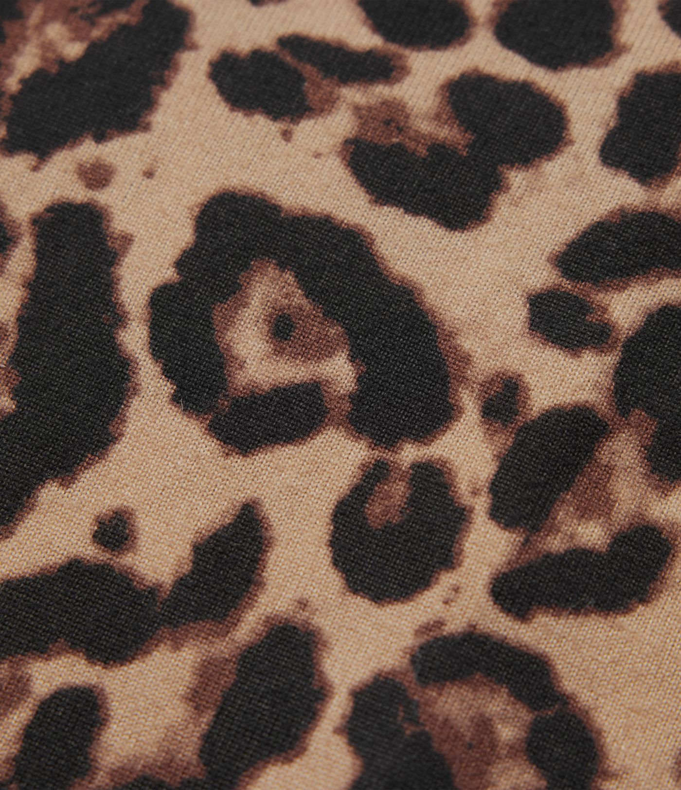 Vestido lencero maxi de fiesta con escote en V, abertura y estampado de leopardo