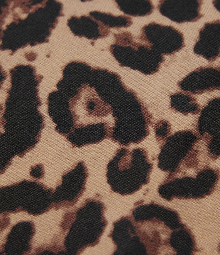 V-neck Split Leopard Print Maxi Party Slip Dress