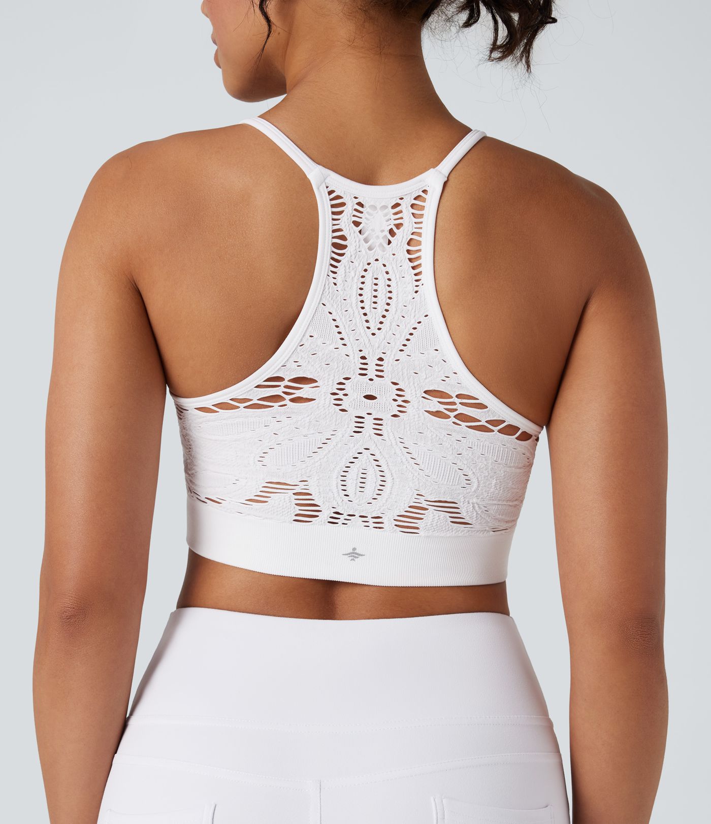 Seamless Flow Low Support Cut Out Yoga Sports Bra