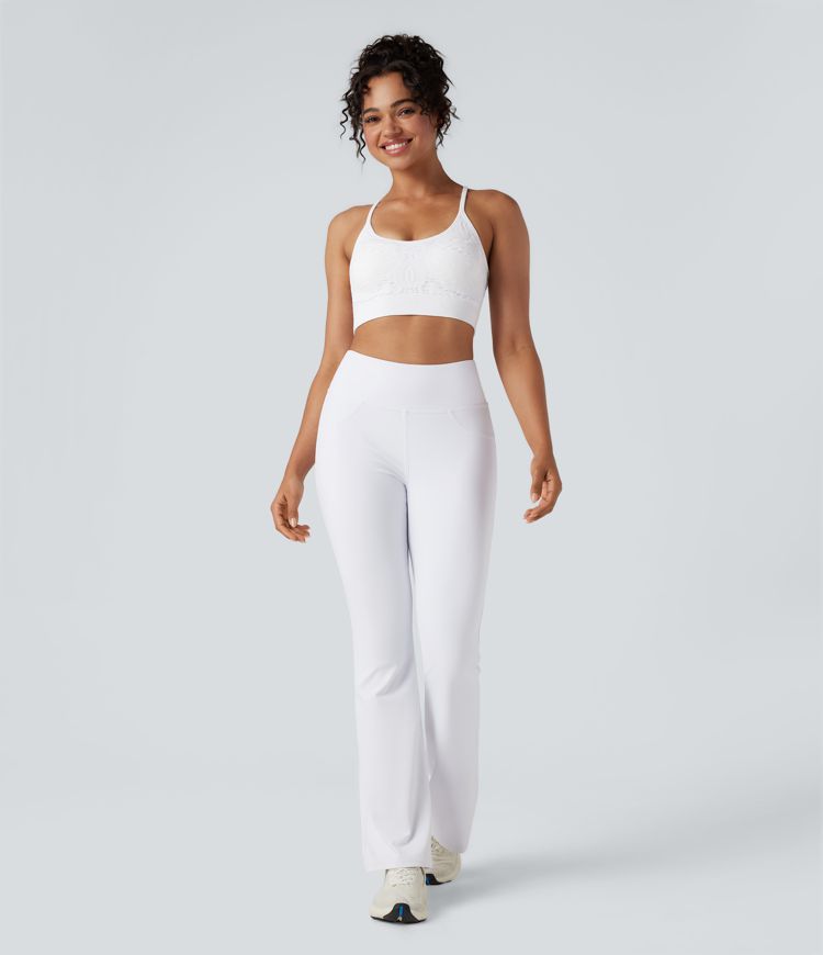 Seamless Flow Low Support Cut Out Yoga Sports Bra