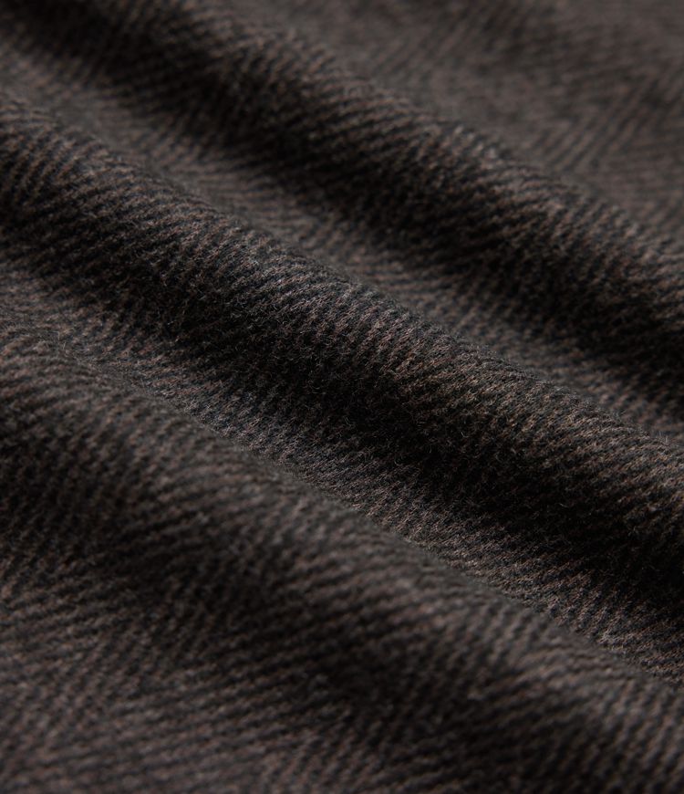 High Waisted Wide Leg Herringbone Work Pants with Pockets