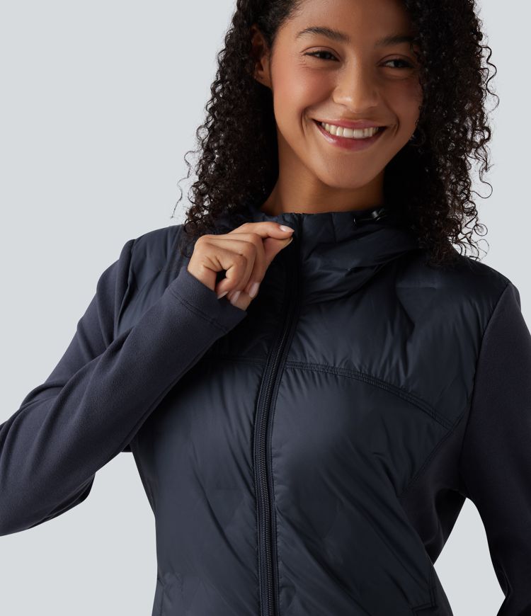 Hooded Casual Down Jacket with Pockets