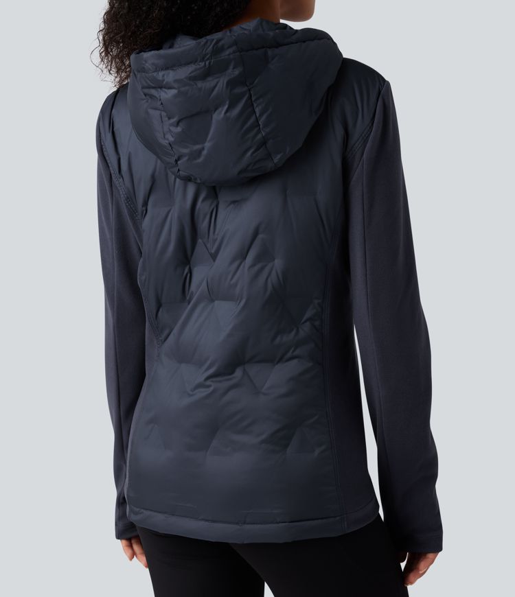 Hooded Casual Down Jacket with Pockets