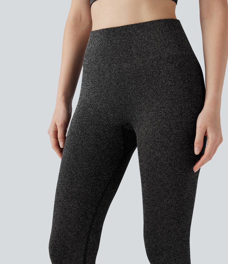 Sparkle Seamless Flow High Waisted Workout Leggings