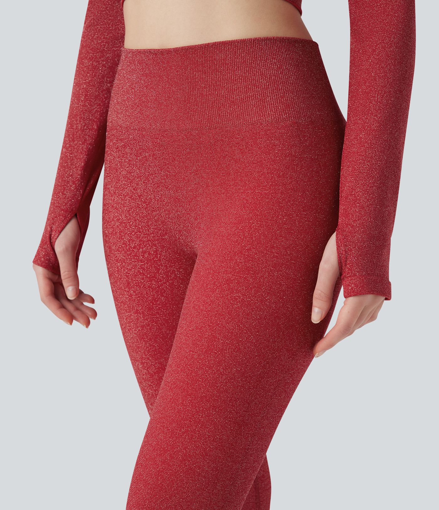 Sparkle Seamless Flow High Waisted Workout Leggings