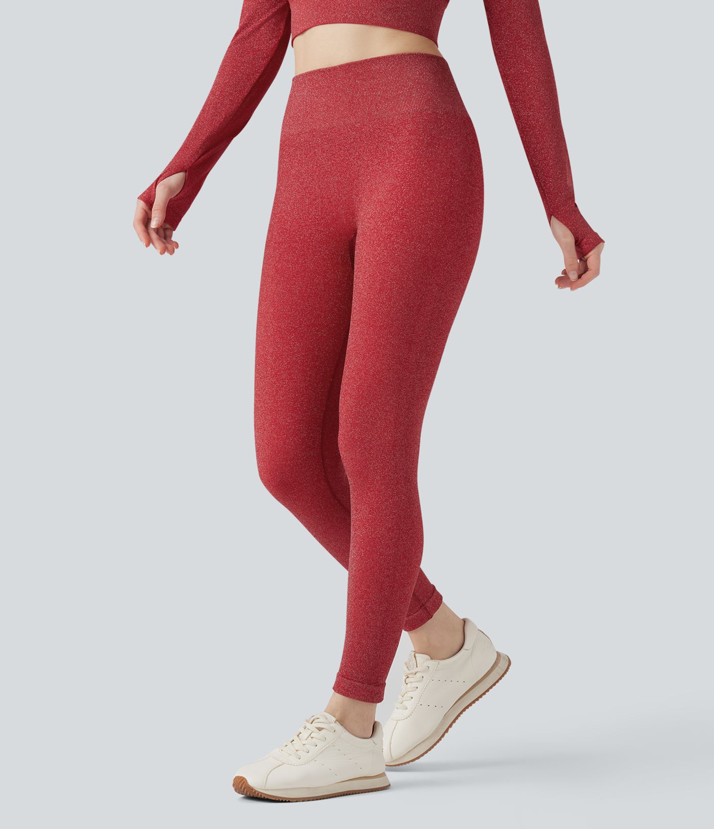 Sparkle Seamless Flow High Waisted Workout Leggings