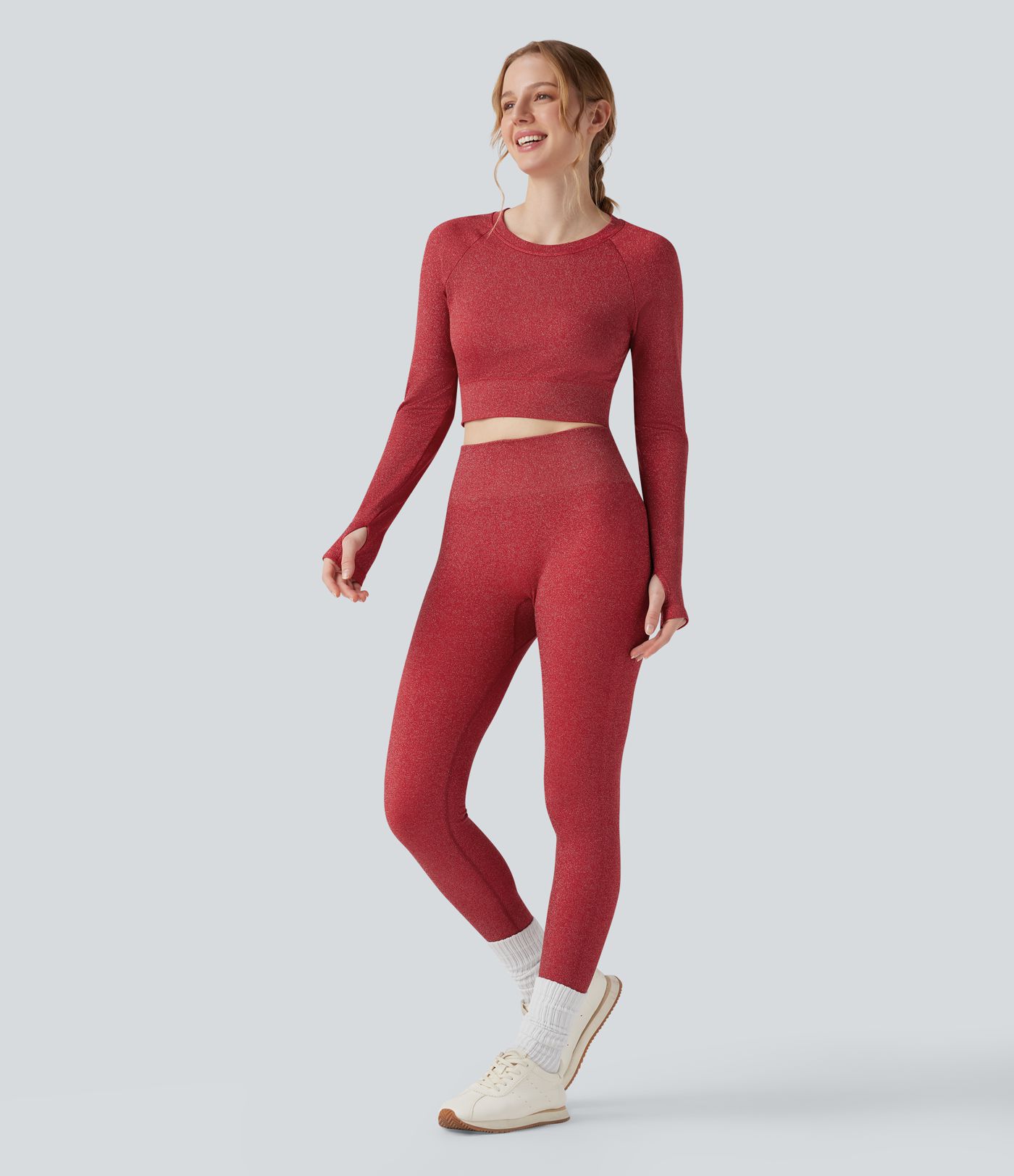 Sparkle Seamless Flow High Waisted Workout Leggings