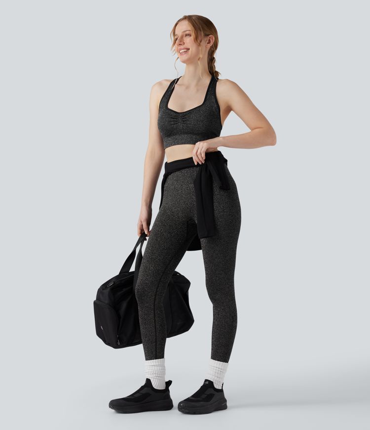 Sparkle Seamless Flow High Waisted Workout Leggings