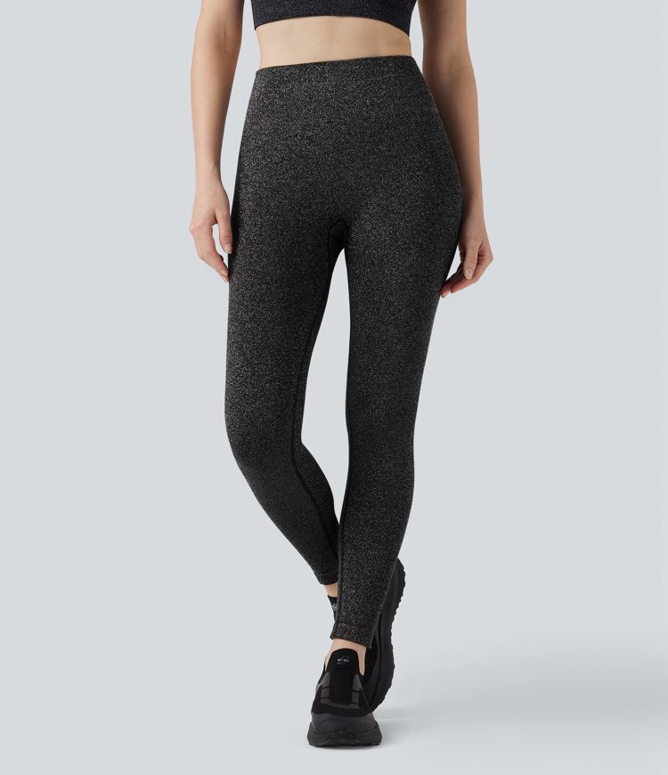 Sparkle Seamless Flow High Waisted Workout Leggings